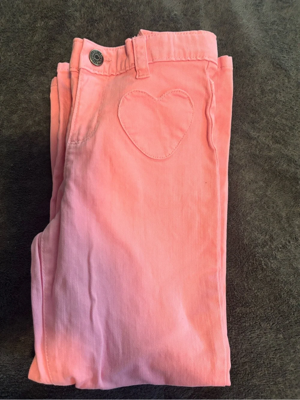 Gymboree Pink Heart Patch Jeans